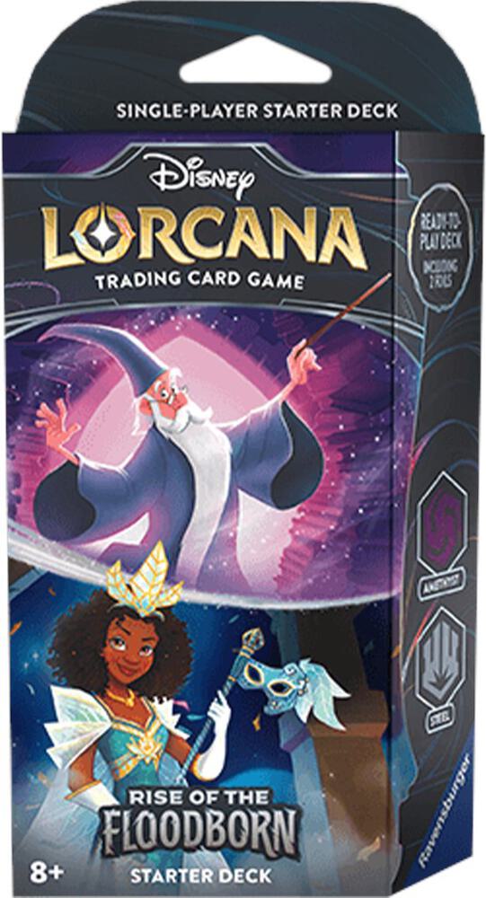 Lorcana Rise Of The Floodborn Starter Deck Amethyst Steel