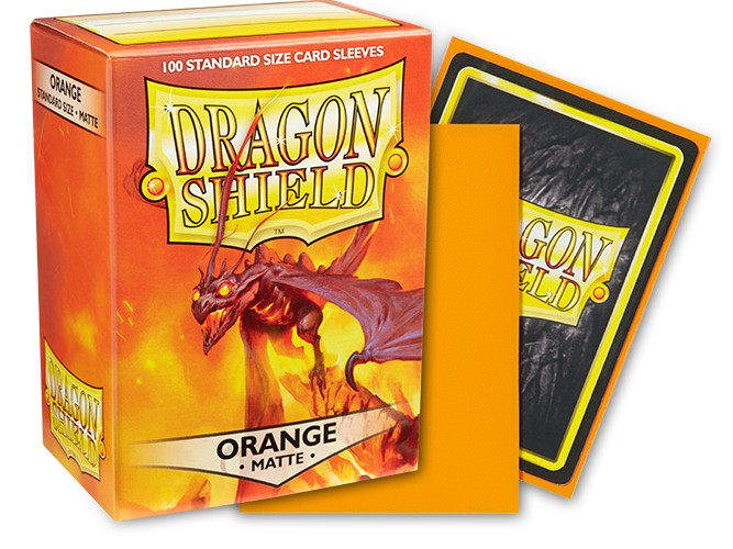 Dragon Shield - Orange - Matte Standard Size Card Sleeves