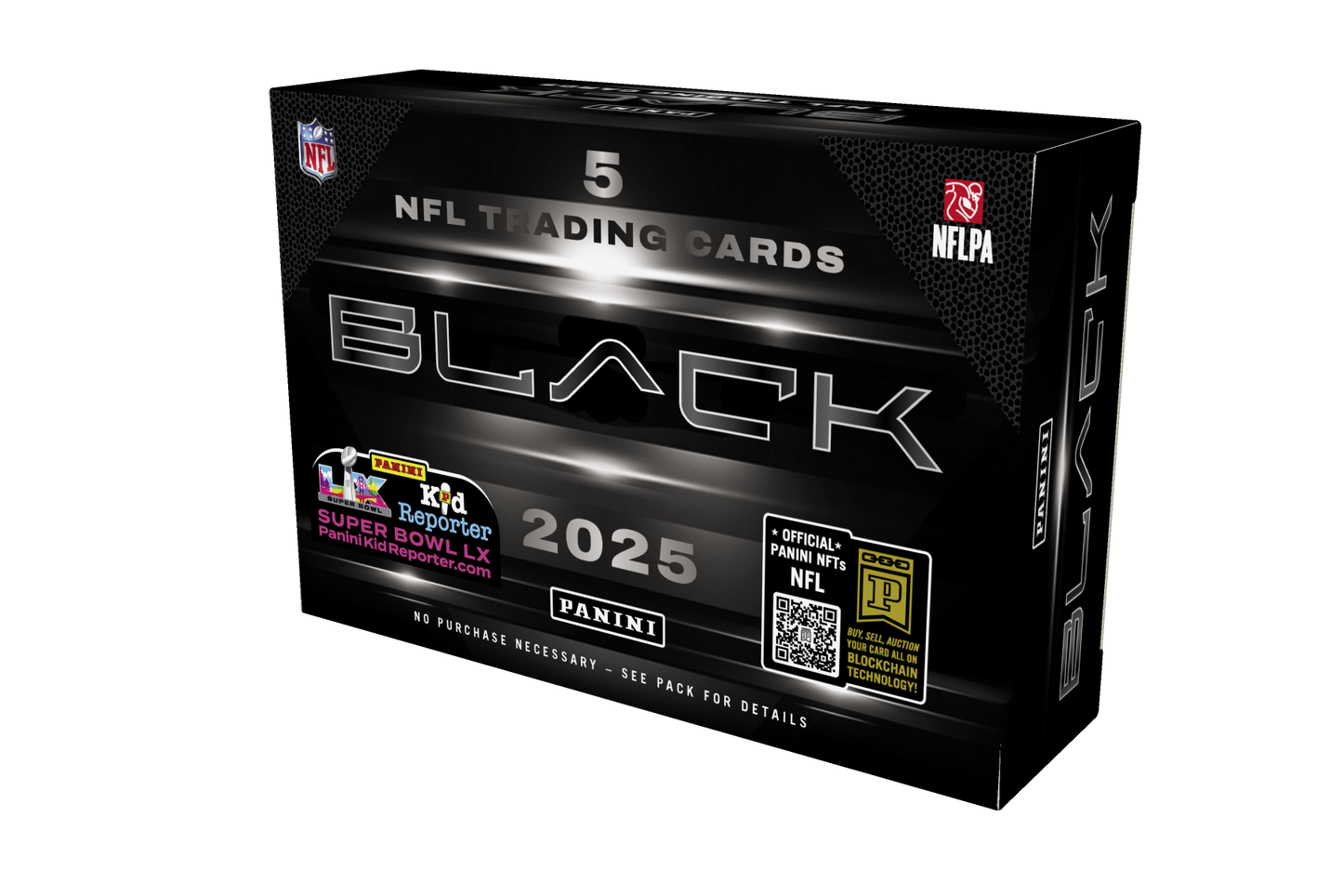 2025 Panini Black NFL Trading Card Hobby Box