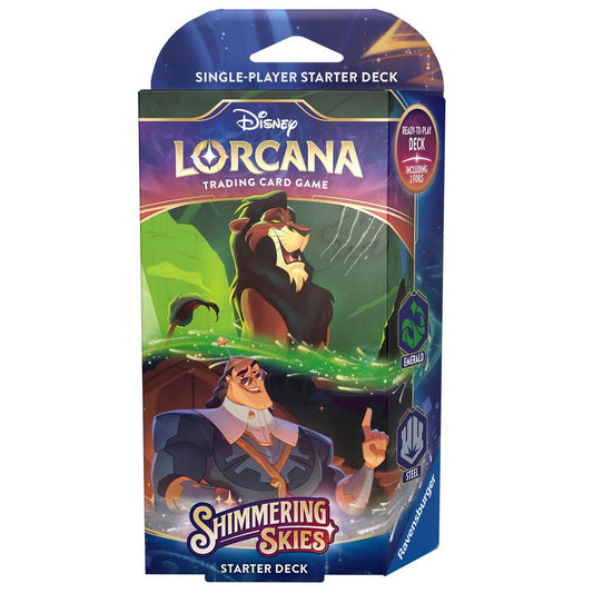 Lorcana Shimmering Skies Starter Deck  Emerald/Steel