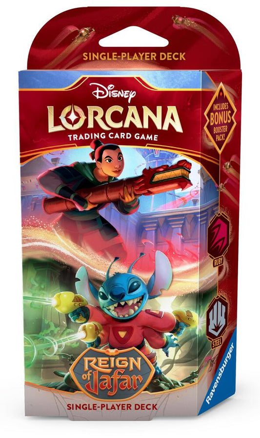 Lorcana Reign Of Jafar Starter Deck - Ruby Steel