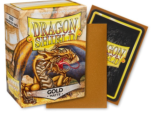 Dragon Shield - Gold  - Matte Standard Size Card Sleeves