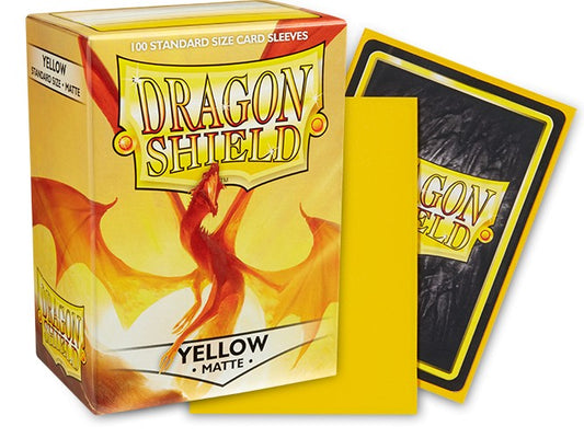 Dragon Shield - Yellow Matte - Matte Standard Size Card Sleeves