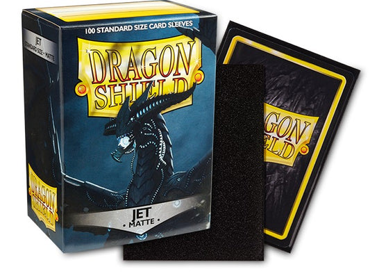 Dragon Shield - Jet - Matte Standard Size Card Sleeves