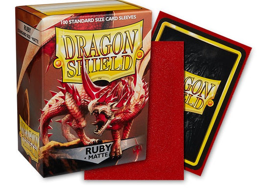 Dragon Shield - Ruby - Matte Standard Size Card Sleeves