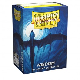 Dragon Shield - Wisdom Blue - Matte Standard Size Card Sleeves