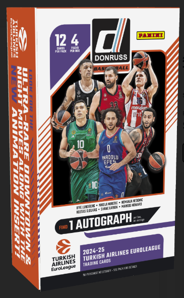 24/25 Panini Donruss Turkish Airlines Euroleague Basketball Hobby Box