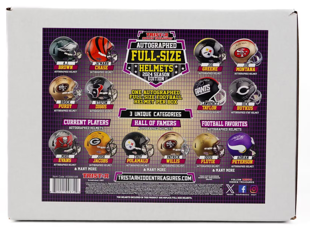 2024 TriStar Hidden Treasures Single Autographed NFL Helmet