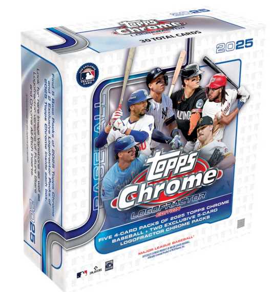 2025 Topps Chrome Baseball Factory Sealed Logofractor Mega Box