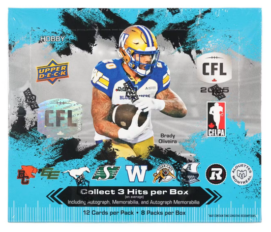 2025 Upper Deck CFL Canadian Football League Hobby Box