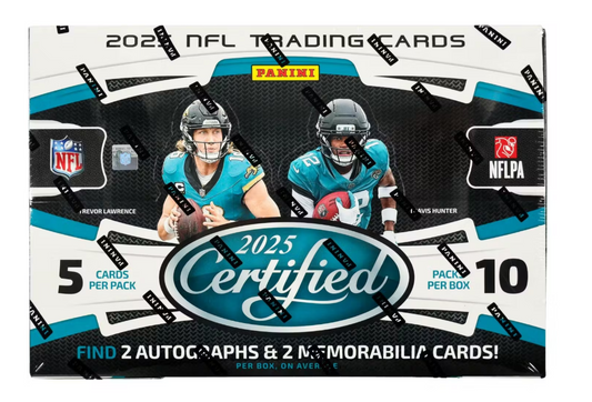 2025 PANINI CERTIFIED FOOTBALL HOBBY BOX