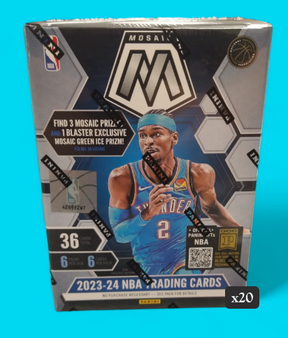 2023-24 Panini Mosaic Basketball Blaster 20 Box Case
