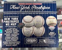 TriStar Hidden Treasures New York Pinstripe Single Autographed Baseball
