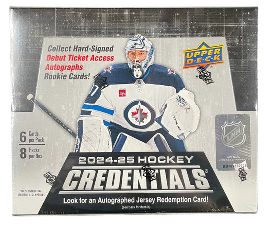 24-25 Upper Deck Credentials Hockey Hobby Box