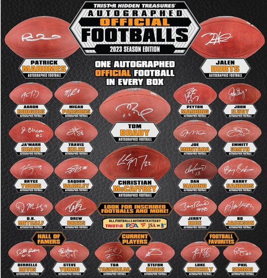 2023 TriStar Hidden Treasures Single Autographed NFL Football
